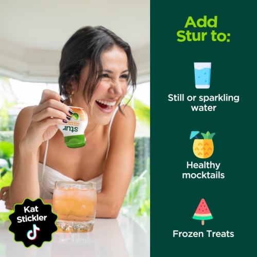Stur™ Simply Strawberry Watermelon Antioxidant Water Enhancer Perspective: top