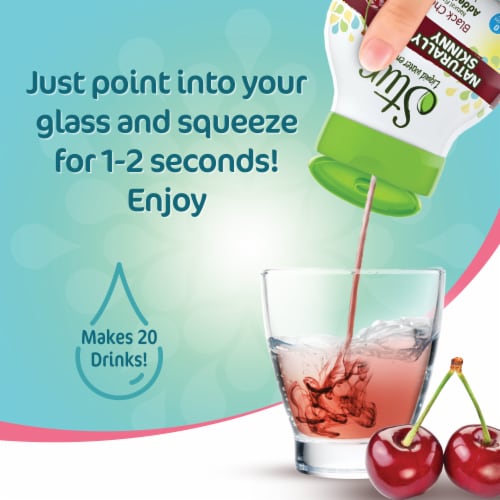 Stur® Naturally Skinny Black Cherry Liquid Water Enhancer Perspective: top