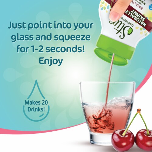 Stur® Naturally Skinny Black Cherry Liquid Water Enhancer Perspective: top