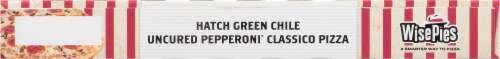 Wise Pies® Hatched Green Chile Uncured Pepperoni Classico Frozen Pizza Perspective: top