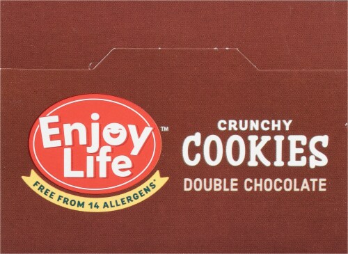 Enjoy Life® Gluten-Free Handcrafted Double Chocolate Crunchy Cookies Perspective: top