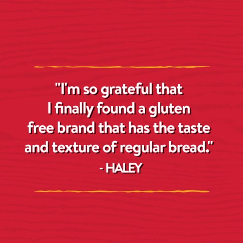 Canyon Bakehouse 7-Grain Sandwich Bread, Gluten Free Bread, 100% Whole Grain, Frozen, 18 oz Loaf Perspective: top