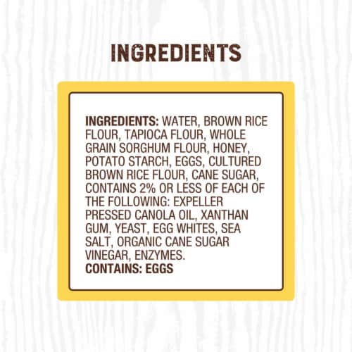 Canyon Bakehouse Heritage Style Honey White Gluten Free Bread Frozen Perspective: top
