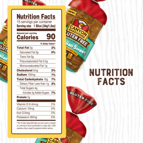 Canyon Bakehouse Gluten Free Sweet Hawaiian Bread Perspective: top