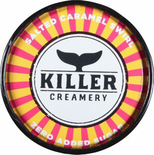 Killer Creamery Caramels Keto Salted Ice Cream Pint Perspective: top