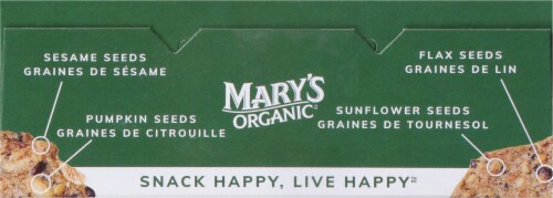 Mary's Gone Crackers™ Super Seed Basil & Garlic Crackers Perspective: top