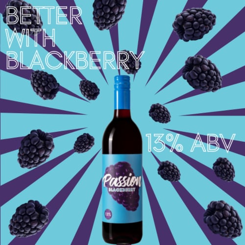 L'uva Bella Winery Passion Blackberry Sweet California Red Wine Perspective: top