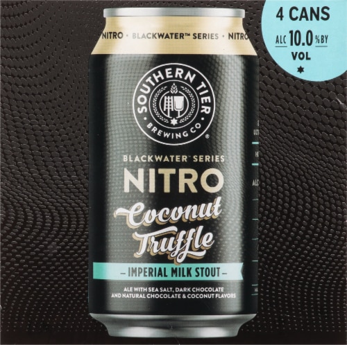 Southern Tier Brewing Company Blackwater Series Nitro Iced Macchiato Imperial White Milk Stout Perspective: top