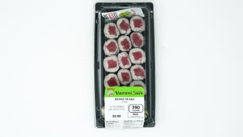 Yummi Sushi Hoso Maki Tuna Perspective: top