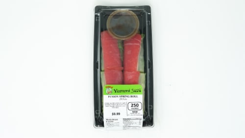 Yummi Sushi Fusion Tuna Spring Roll Perspective: top