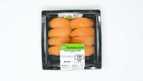 Yummi Sushi Jumbo Nigiri Salmon Combo Perspective: top
