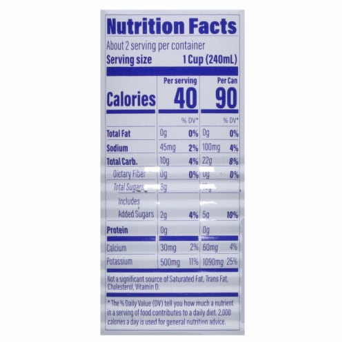 C2O® Pure Coconut Water Can Perspective: top