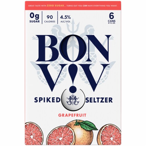 Bon & Viv Grapefruit Spiked Seltzer Perspective: top