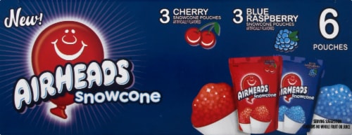 Airheads® SnowCone Pouches 6 Count Perspective: top