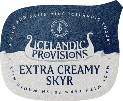 Icelandic Provisions Lemon Extra Creamy Skyr Perspective: top