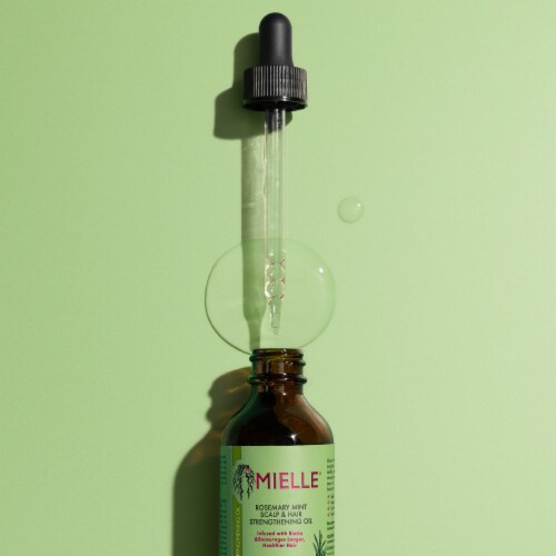 Mielle Rosemary Mint Scalp & Hair Strengthening Oil Perspective: top