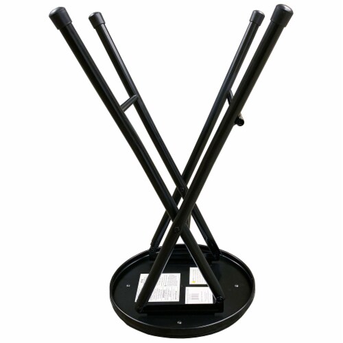 Plastic Development Group ST01 Extremely Portable Black Folding Padded Bar Stool 1 Piece Mariano s