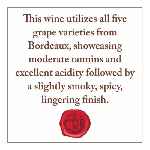 Chevalier du Grand Robert Bordeaux Superieur Red Blend Wine Perspective: top