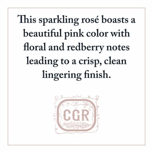 Chevalier du Grand Robert Cremant Brut Rose Wine Perspective: top