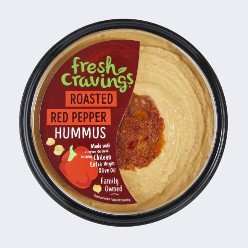 Fresh Cravings® Roasted Red Pepper Hummus Perspective: top