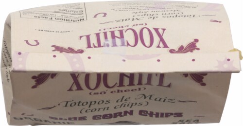 Xochitl Organic Blue Tortilla Chips Perspective: top