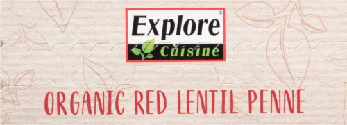Explore Cuisine® Organic Red Lentil Penne Perspective: top