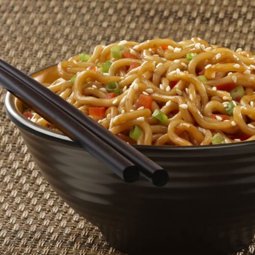 Simply Asia Spicy Mongolian Noodle Bowl Perspective: top