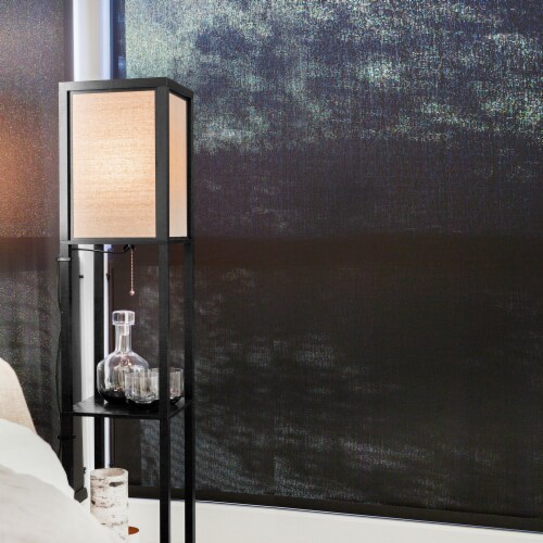 Brightech maxwell led shelf floor lamp modern standing deals