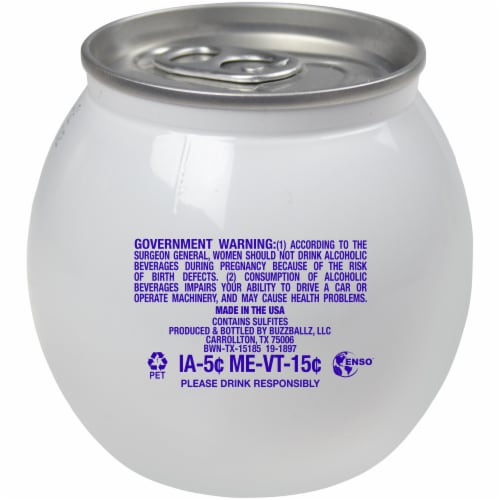 BuzzBallz Chillers Horchata Frozen Single Can Perspective: top