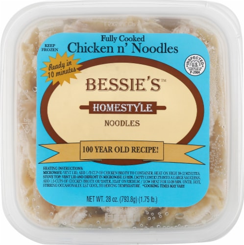 Bessie's™ Frozen Homestyle Chicken 'n Noodles Perspective: top