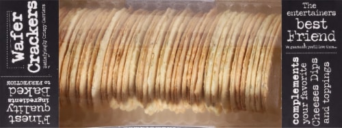 Olina's Cracked Pepper Wafer Crackers Perspective: top