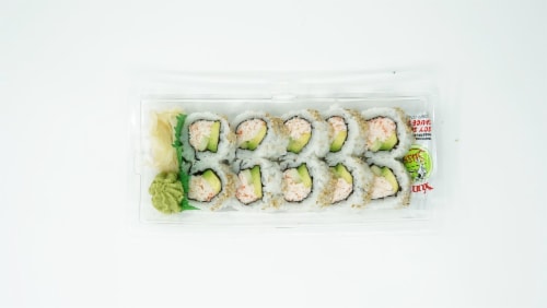 California Sushi Roll (Crab Stick) Perspective: top