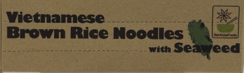 Star Anise Foods Gluten Free Brown Rice Noodles with Seaweed Perspective: top