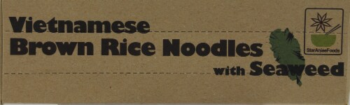 Star Anise Foods Gluten Free Brown Rice Noodles with Seaweed Perspective: top