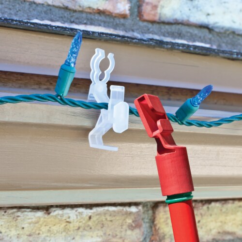 Northlight Set of 75 Ladderless Gutter and Shingle Christmas Light Clips - 3.75 Perspective: top