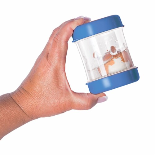 Negg Boiled Egg Peeler - BLUE Perspective: top