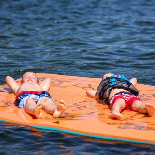 Aqua Lily Pad 14 Ft Maui Water Playground Floating Foam Island Mat,  Orange/Teal, 1 Piece - Pay Less Super Markets