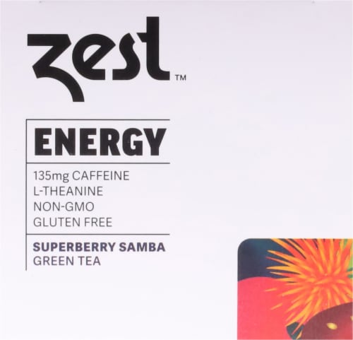 Zest Tea® Superberry Samba Energy Green Tea Perspective: top