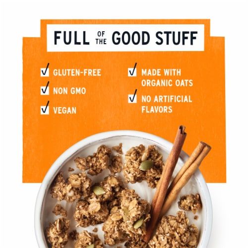Purely Elizabeth Pumpkin Cinnamon Ancient Grain Granola Perspective: top