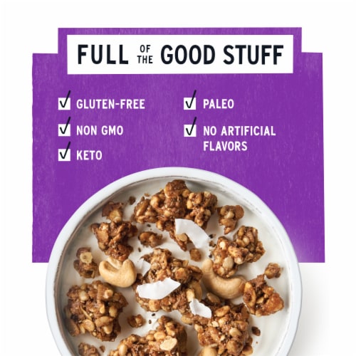 Purely Elizabeth Grain-Free Coconut Cashew Granola Perspective: top