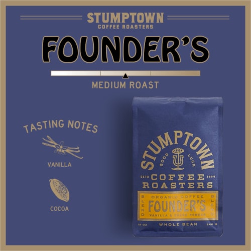 Stumptown Founder's Blend Organic Whole Bean Coffee Perspective: top