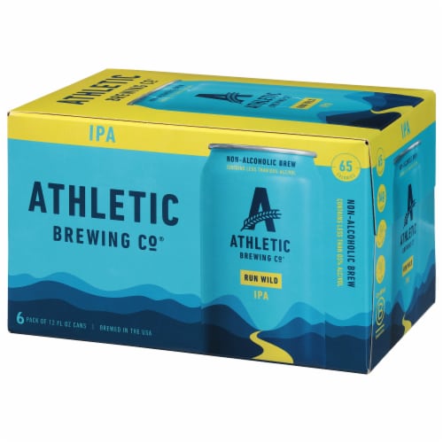 Athletic Brewing Co Non-Alcoholic Run Wild I.P.A. 6-Pack Perspective: top