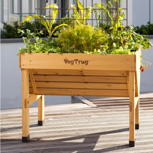VegTrug Small Raised Bed Planter - Natural FSC 100% Perspective: top