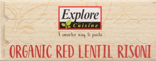Explore Cuisine® Organic Red Lentil Risoni Perspective: top