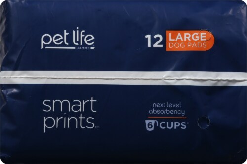 Pet Life Smart Prints™ Large Dog Pads Perspective: top