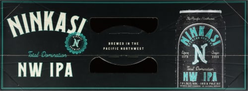 Ninkasi® Brewing Company Total Domination Northwest IPA Craft Beer 15 cans / 12 fl oz Perspective: top