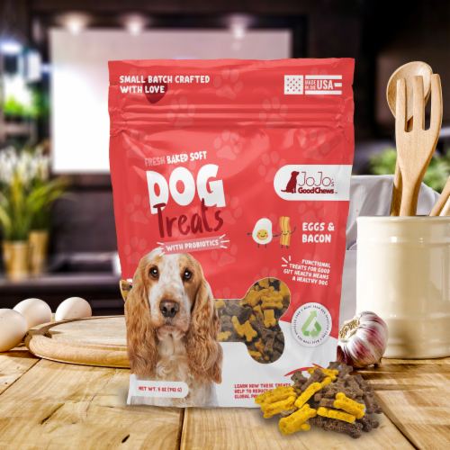 JoJo Modern Pets Good Chews Eggs and Bacon Soft Chew Dog Treats Perspective: top
