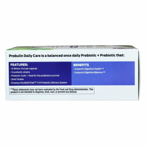 Probulin Daily Care 10 Billion CFU Probiotic Perspective: top