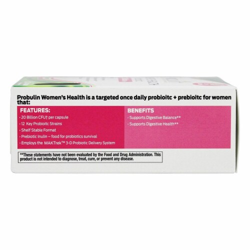 Probulin Women's Health 20 Billion CFU Probiotic Perspective: top