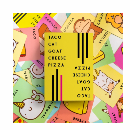 Taco Cat Goat Cheese Pizza Card Game Perspective: top